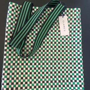 NWT Clare V.  Carryall Woven Leather Tote